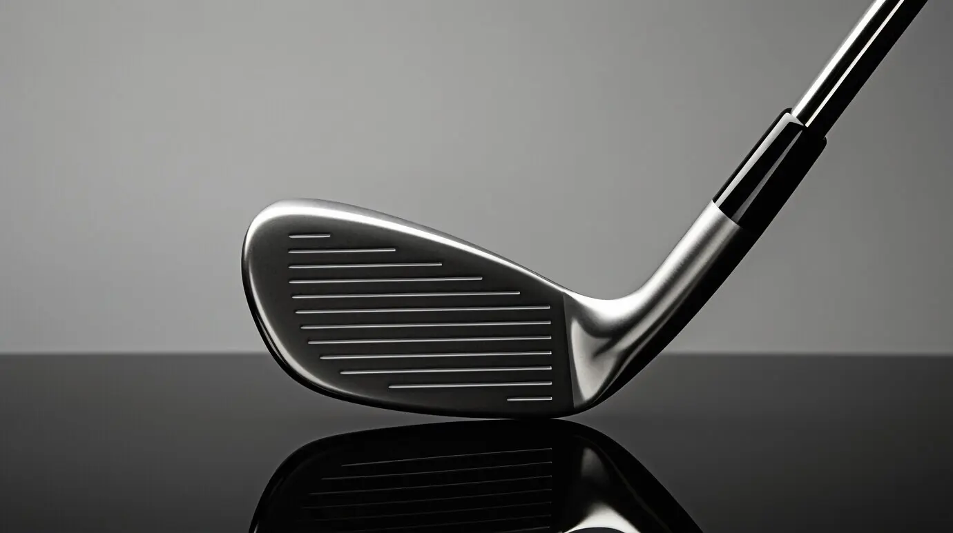 A golf club in a studio